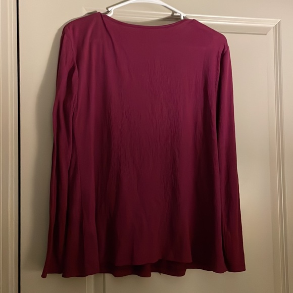 Old Navy maroon cotton blouse, size xs - Picture 2 of 3